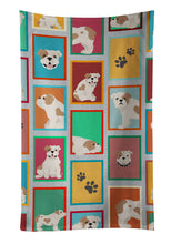 Load image into Gallery viewer, Lots of Piebald English Bulldog Kitchen Towel
