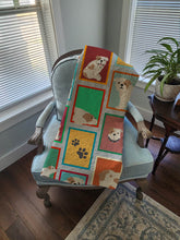 Load image into Gallery viewer, Lots of Piebald English Bulldog Quilted Blanket 50x60