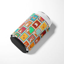 Load image into Gallery viewer, Lots of Red and White Pembroke Corgi Can or Bottle Hugger