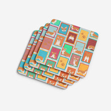 Load image into Gallery viewer, Lots of Red and White Pembroke Corgi Foam Coaster