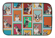 Load image into Gallery viewer, Lots of Blue Merle Welsh Cardigan Corgi Dish Drying Mat