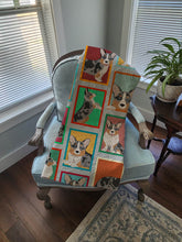 Load image into Gallery viewer, Lots of Blue Merle Welsh Cardigan Corgi Quilted Blanket 50x60