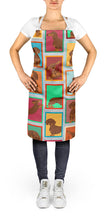 Load image into Gallery viewer, Lots of Chocolate and Tan Dachshund Apron – Artist-Designed Kitchen, BBQ &amp; Craft Apron