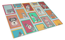 Load image into Gallery viewer, Lots of Schnauzer Glass Cutting Boards – Durable, Decorative Kitchen Art Large