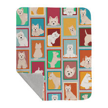Load image into Gallery viewer, Lots of Westie Quilted Blanket 50x60