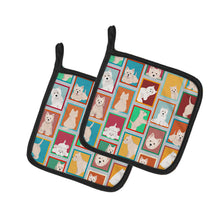 Load image into Gallery viewer, Lots of Westie Pot Holders - Set of 2 Decorative Kitchen Helpers | Made in the USA