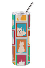 Load image into Gallery viewer, Lots of Westie Stainless Steel 20 oz Skinny Tumbler