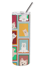 Load image into Gallery viewer, Lots of Westie Stainless Steel 20 oz Skinny Tumbler