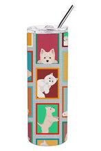 Load image into Gallery viewer, Lots of Westie Stainless Steel 20 oz Skinny Tumbler