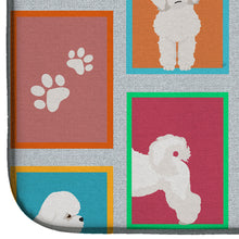 Load image into Gallery viewer, Lots of Bichon Frise Dish Drying Mat