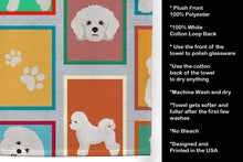 Load image into Gallery viewer, Lots of Bichon Frise Kitchen Towel
