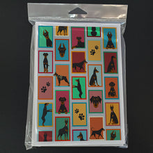 Load image into Gallery viewer, Lots of Doberman Pinscher Greeting Cards -  Blank Note Cards – 8-Pack of Artist-Designed Cards with Envelopes