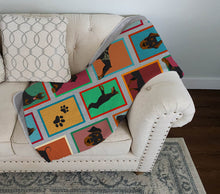 Load image into Gallery viewer, Lots of Doberman Pinscher Quilted Blanket 50x60
