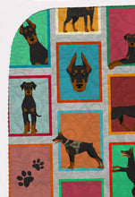Load image into Gallery viewer, Lots of Doberman Pinscher Quilted Blanket 50x60