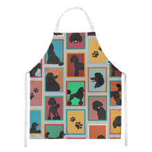 Load image into Gallery viewer, Lots of Black Standard Poodle Apron – Artist-Designed Kitchen, BBQ &amp; Craft Apron