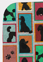 Load image into Gallery viewer, Lots of Black Standard Poodle Quilted Blanket 50x60