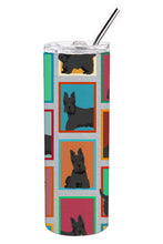 Load image into Gallery viewer, Lots of Scottish Terrier Stainless Steel 20 oz Skinny Tumbler