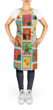 Load image into Gallery viewer, Lots of Black and Tan Yorkie Apron – Artist-Designed Kitchen, BBQ &amp; Craft Apron