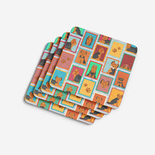 Load image into Gallery viewer, Lots of Black and Tan Yorkie Foam Coaster