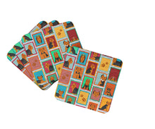 Load image into Gallery viewer, Lots of Black and Tan Yorkie Foam Coaster