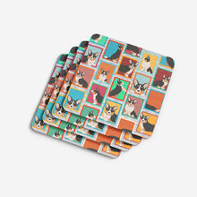 Load image into Gallery viewer, Lots of Tricolor Cardigan Corgi Foam Coaster