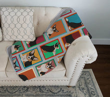 Load image into Gallery viewer, Lots of Tricolor Cardigan Corgi Quilted Blanket 50x60