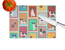 Load image into Gallery viewer, Lots of Jack Russell Terrier Glass Cutting Boards – Durable, Decorative Kitchen Art Large