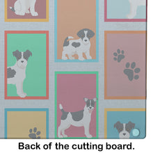 Load image into Gallery viewer, Lots of Jack Russell Terrier Glass Cutting Boards – Durable, Decorative Kitchen Art Large