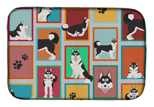 Load image into Gallery viewer, Lots of Siberian Husky Dish Drying Mat