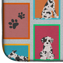 Load image into Gallery viewer, Lots of Harlequin Natural Ears Great Dane Dish Drying Mat