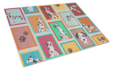 Load image into Gallery viewer, Lots of Harlequin Natural Ears Great Dane Glass Cutting Boards – Durable, Decorative Kitchen Art Large