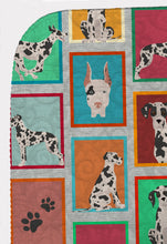 Load image into Gallery viewer, Lots of Harlequin Natural Ears Great Dane Quilted Blanket 50x60