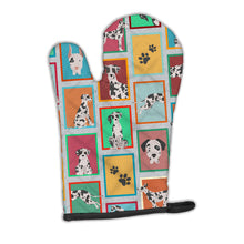 Load image into Gallery viewer, Lots of Harlequin Natural Ears Great Dane Oven Mitt