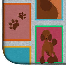 Load image into Gallery viewer, Lots of Chocolate Standard Poodle Dish Drying Mat