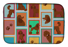 Load image into Gallery viewer, Lots of Chocolate Standard Poodle Dish Drying Mat