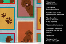 Load image into Gallery viewer, Lots of Chocolate Standard Poodle Kitchen Towel