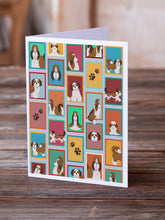 Load image into Gallery viewer, Lots of Shih Tzu Greeting Cards -  Blank Note Cards – 8-Pack of Artist-Designed Cards with Envelopes