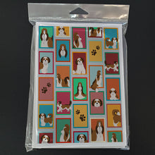 Load image into Gallery viewer, Lots of Shih Tzu Greeting Cards -  Blank Note Cards – 8-Pack of Artist-Designed Cards with Envelopes