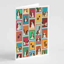 Load image into Gallery viewer, Lots of Shih Tzu Greeting Cards -  Blank Note Cards – 8-Pack of Artist-Designed Cards with Envelopes