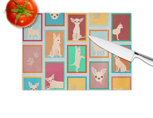 Load image into Gallery viewer, Lots of Chihuahua Glass Cutting Boards – Durable, Decorative Kitchen Art Large