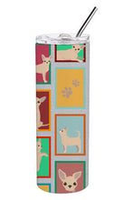 Load image into Gallery viewer, Lots of Chihuahua Stainless Steel 20 oz Skinny Tumbler