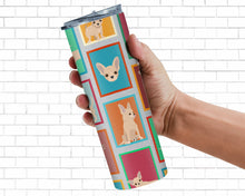 Load image into Gallery viewer, Lots of Chihuahua Stainless Steel 20 oz Skinny Tumbler