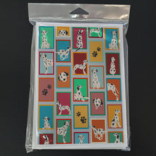 Load image into Gallery viewer, Lots of Dalmatian Greeting Cards -  Blank Note Cards – 8-Pack of Artist-Designed Cards with Envelopes