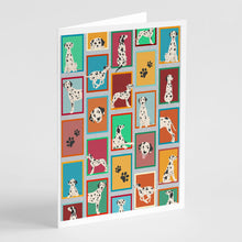 Load image into Gallery viewer, Lots of Dalmatian Greeting Cards -  Blank Note Cards – 8-Pack of Artist-Designed Cards with Envelopes