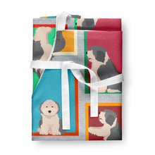 Load image into Gallery viewer, Lots of Old English Sheepdog Apron – Artist-Designed Kitchen, BBQ &amp; Craft Apron