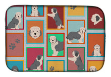 Load image into Gallery viewer, Lots of Old English Sheepdog Dish Drying Mat