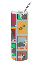 Load image into Gallery viewer, Lots of Old English Sheepdog Stainless Steel 20 oz Skinny Tumbler