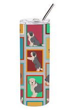 Load image into Gallery viewer, Lots of Old English Sheepdog Stainless Steel 20 oz Skinny Tumbler