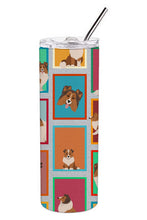 Load image into Gallery viewer, Lots of Sheltie Stainless Steel 20 oz Skinny Tumbler