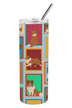Load image into Gallery viewer, Lots of Sheltie Stainless Steel 20 oz Skinny Tumbler